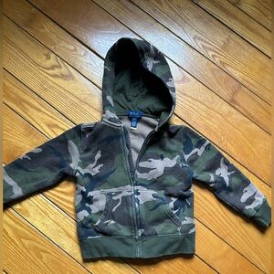 Polo Ralph Lauren Toddler Camo Zip Hoodie Size 4T